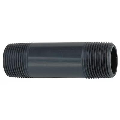 1-1/2'' Mnpt Close Tbe Pvc Pipe Nipple Sch 80, 861-213