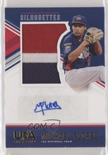 2018 USA Baseball Stars & Stripes Jerseys Prime 22/25 Michael Flores Auto n1u