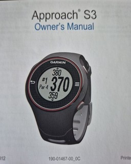Montre Golf GPS Garmin Approach S3 Noire Tactile Distance Green
