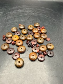 44 Antique Loose Amber Beads