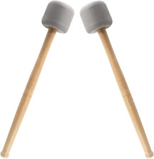 2 Pack Drum Mallet, 13" Wool Felt Drum Stick, Bass Mallet Anti-Slip