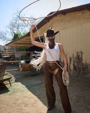 Western Wear Cowgirl franges en cuir style rodéo chaps, rodéo reine western chaps