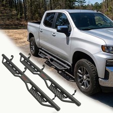 Two Stairs Running Board Compatible w/2007-2018 Chevy Silverado GMC Sierra 1500