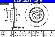 Disque de frein Honda INSIGHT