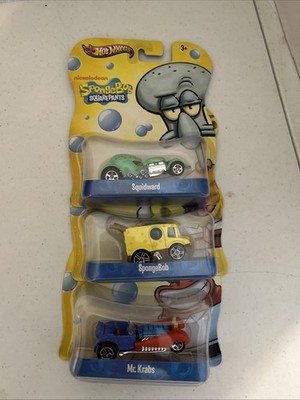 Hot Wheels Nickelodeon 2012 Spongebob Squarepants set of 3