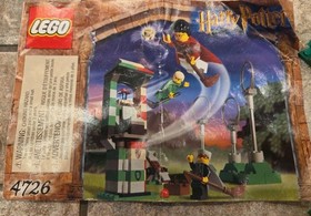 Lego 4726, QUIDDITCH PRACTICE, Harry Potter Incomplete includes Pieces from 4701