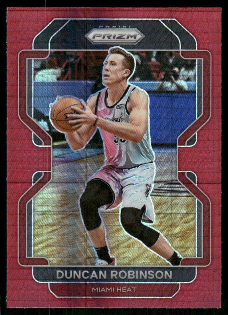 2021-22 Panini Prizm #81 Duncan Robinson Hyper Red SSP