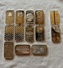 Lot Of 13-1oz Silver Bars-Assorted