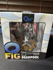 Q-Fig Deadpool (alternate gray) Collectible Action Figure LootCrate NIB