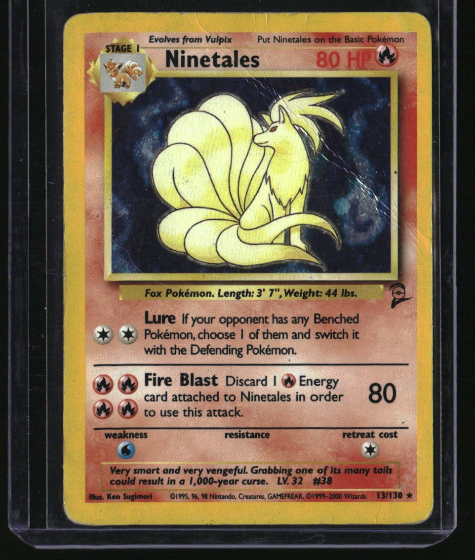 Pokemon Base Set 2 Ninetales Holo 13/130 DMG