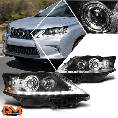 For 13-15 Lexus RX350 RX450H OE Style LED DRL Projector Headlights