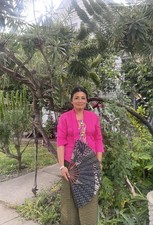 Javanese Kebaya Set Top Bottom Lurik Handwoven And Batik Hand Fan Sz Large