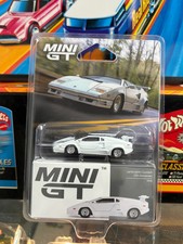 Lamborghini Countach 25th Anniversary White - Mini GT 1:64