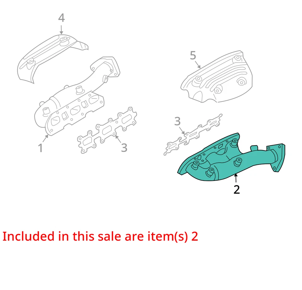 Colector de escape turbocompresor Infiniti G35 2003-2007 con turbocompresor N8TJ7 Foto 3 de 4