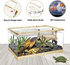 Turtle Fish Tank Turtle Basking Platform Aquatic Turtle Tank for Juvenile Turtle