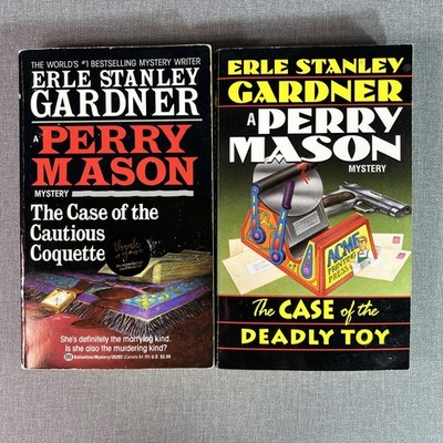 Erle Stanley Gardner ~ Perry Mason Lot 2 Paperbacks Case Deadly Toy Coquette