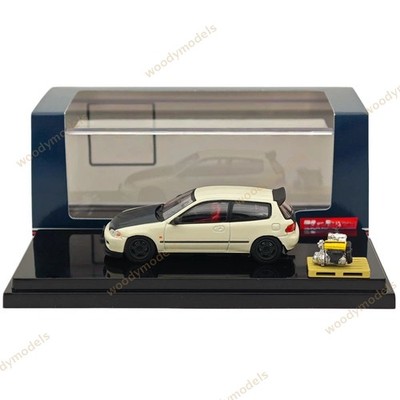 1/64 EG6 JDM Style Customized Version With Engine Display Model Hobby Japan