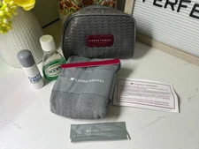 United Airlines Logo Toiletry Bag | Vintage UA Connoisseur Class Amenity Kit