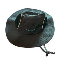 NEW - AMAZON SWAG PRIME BUCKET SUN HAT ONE SIZE GRAY ADULT LOGO OSFM WIDE BRIM
