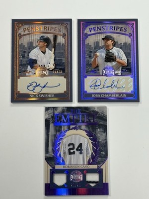 Bronx Legacy Yankees Auto Lot Swisher /50 Chamberlain /25 Cano Relic /25