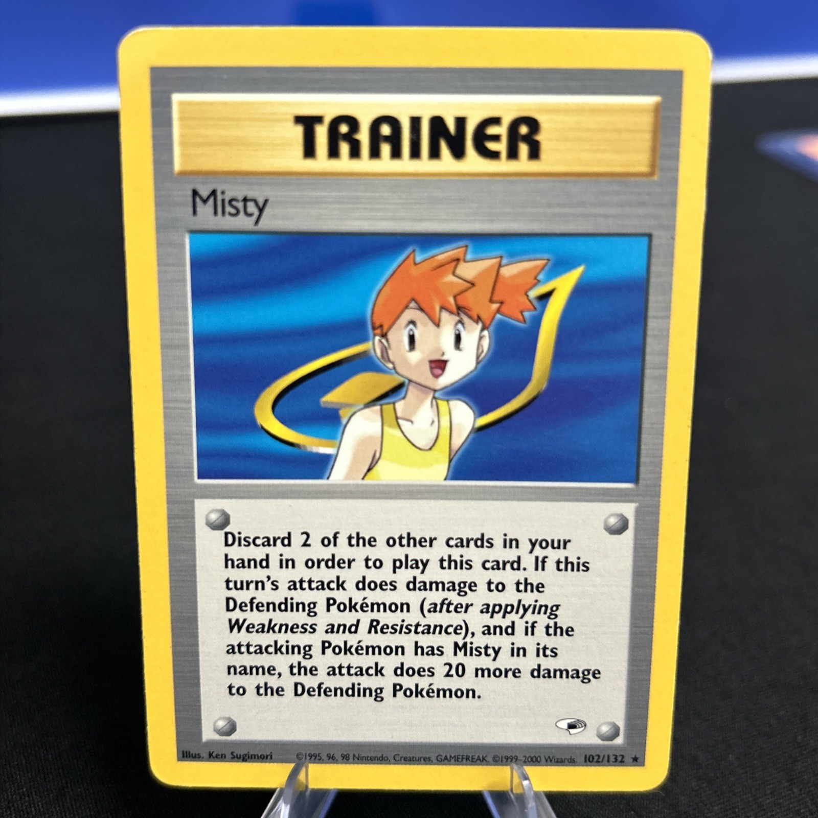 Misty 102/132 Rare Gym Heroes Pokémon Card NM