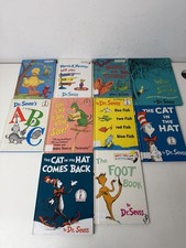 Lot of 10 Dr Seuss Books Cat in The Hat - Heavy Wear / Some Writing