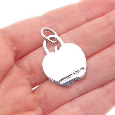 Tiffany & Co. 925 Sterling Silver Vintage Engraved MEC Apple Tag