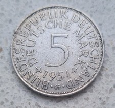 5 DM  Heiermann 1951  (G) Silbermünze 625/1000