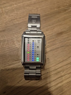 Detomaso Spacy Timeline Binäre LED Quarz Armbanduhr
