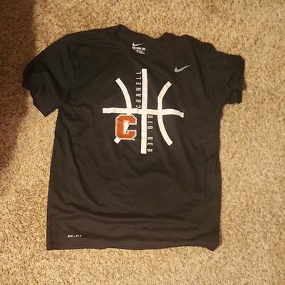 Nike Cornell Big Red Shirt Black Basketball NCAA Fan Apparel Size L