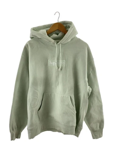Felpa Supreme con cappuccio 23aw box logo L cotone verde usata