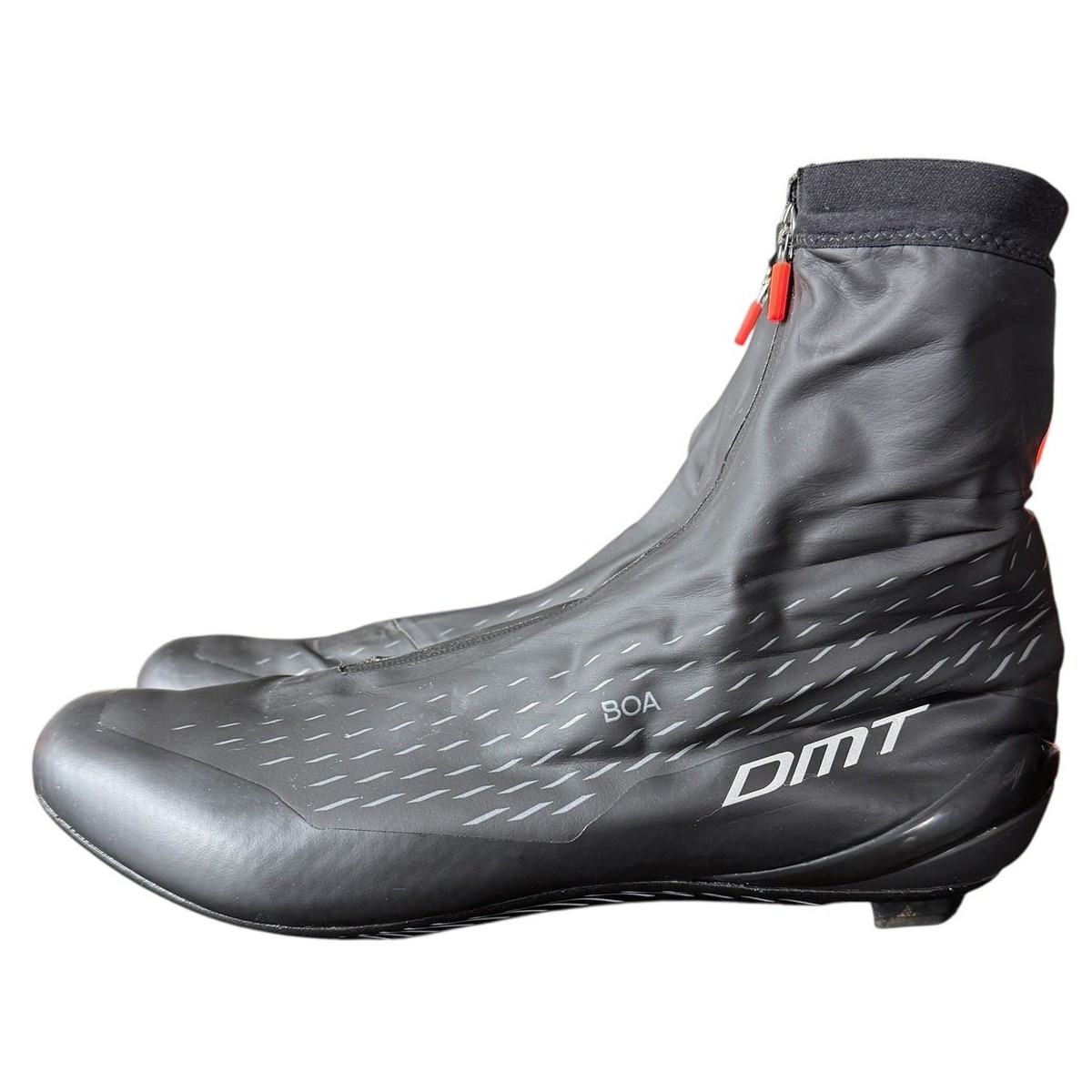 DMT WKR1 Cycling Shoes Winter Knit Road Black Orange Mens 47 | eBay