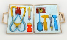 Vintage 1970s 1980s Fisher-Price Medical Kit Complete w/ Case Doctor Set