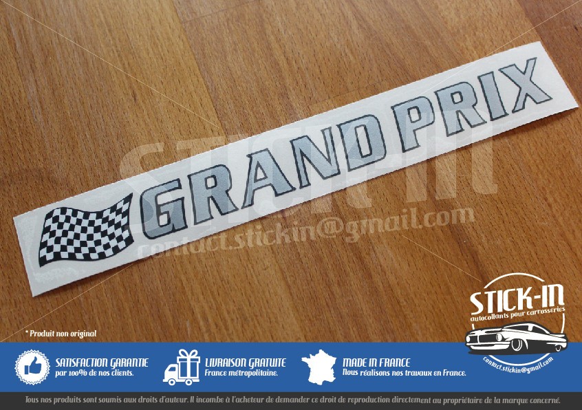 Sticker Rti 16S 16V pour remplacer un monogramme usé de Clio Grand Prix