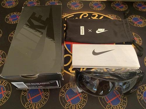 Lunettes de soleil Supreme Nike fondues 19AW monture noire OG ALL 100 % authentiques