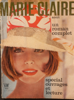 'MARIE-CLAIRE' FRENCH VINTAGE MAGAZINE ELSA MARTINELLI COVER AUGUST 1961