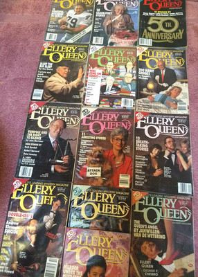 ELLERY QUEEN'S MYSTERY MAGAZINE LOT=1991 FULL YEAR=50th ANNIVERSARY ANTHOLOGY