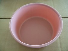 Medline 5 Quart Qt Lightweight Round Plastic Washbasins - Mauve - Case of 50