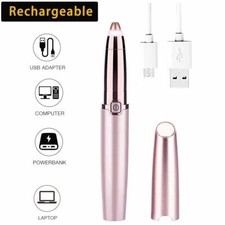 Rechargeable Eyebrow Hair Remover Painless Precision Eyebrow Trimmer Pink