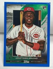 Aristides Aquino 2020 Topps Rip BLUE Parallel #'d 5/10 - RIP Card RC #79 - REDS