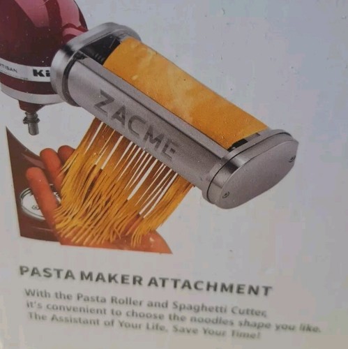 NUOVA scatola aperta ZACME ACCIAIO INOX TAGLIAPASTA ATTACCO KITCHENAID - Foto 4 di 6