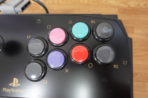 PS1 hori real arcade ps joy stick controller ps2 Giappone playstation fighting pad - Foto 22 di 22