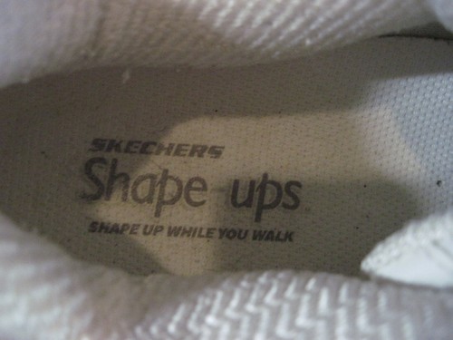 Skechers Shape Ups White Leather Toning Sneakers Womens Size 10 Shoes - Picture 10 of 11