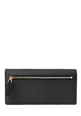 RALPH LAUREN Women's Crosshatch Leather Slim Snapped-Closure