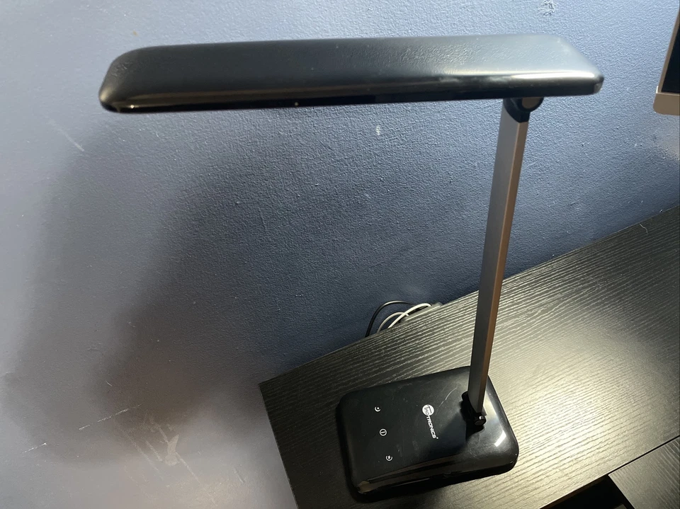 Eye Protection LED Desk Lamp Multi-functional Aluminum Folding Touch Dimmable  - Image 3 of 4