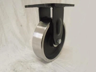CREATIVE INDUSTRIAL SALES 8" x 2" Drop Forged Rigid Caster with Drop Forged Steel Wheel 3000 lbs Each