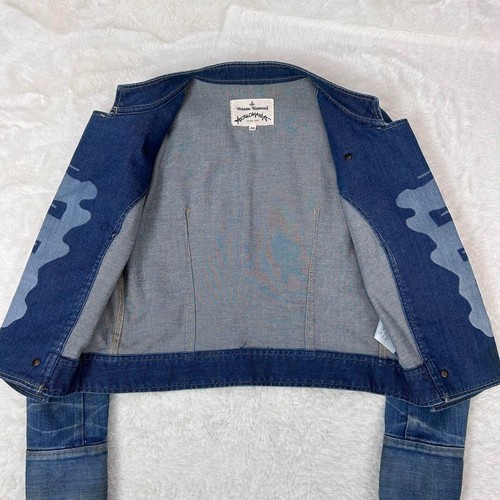 VIVIENNE WESTWOOD Anglomania Denim Napoleon Jacket Used Size 38 M Japan RARE - Picture 11 of 20
