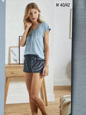 Damen Shorty Pyjama Schlafanzug Gr. M 40/42 Neu
