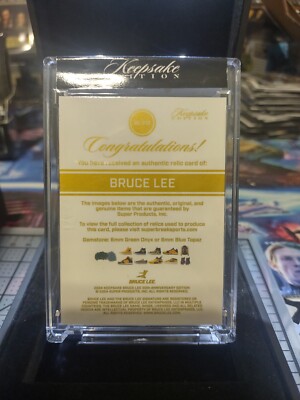 2024 Keepsake Edition Bruce Lee 50th Anniversary Relic Super Gold