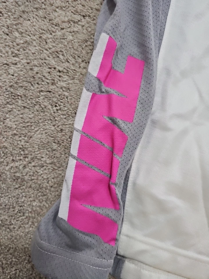 Camiseta deportiva de ciclismo Nike vintage gris/rosa para hombre XL algodón años 80 90. Foto 4 de 4